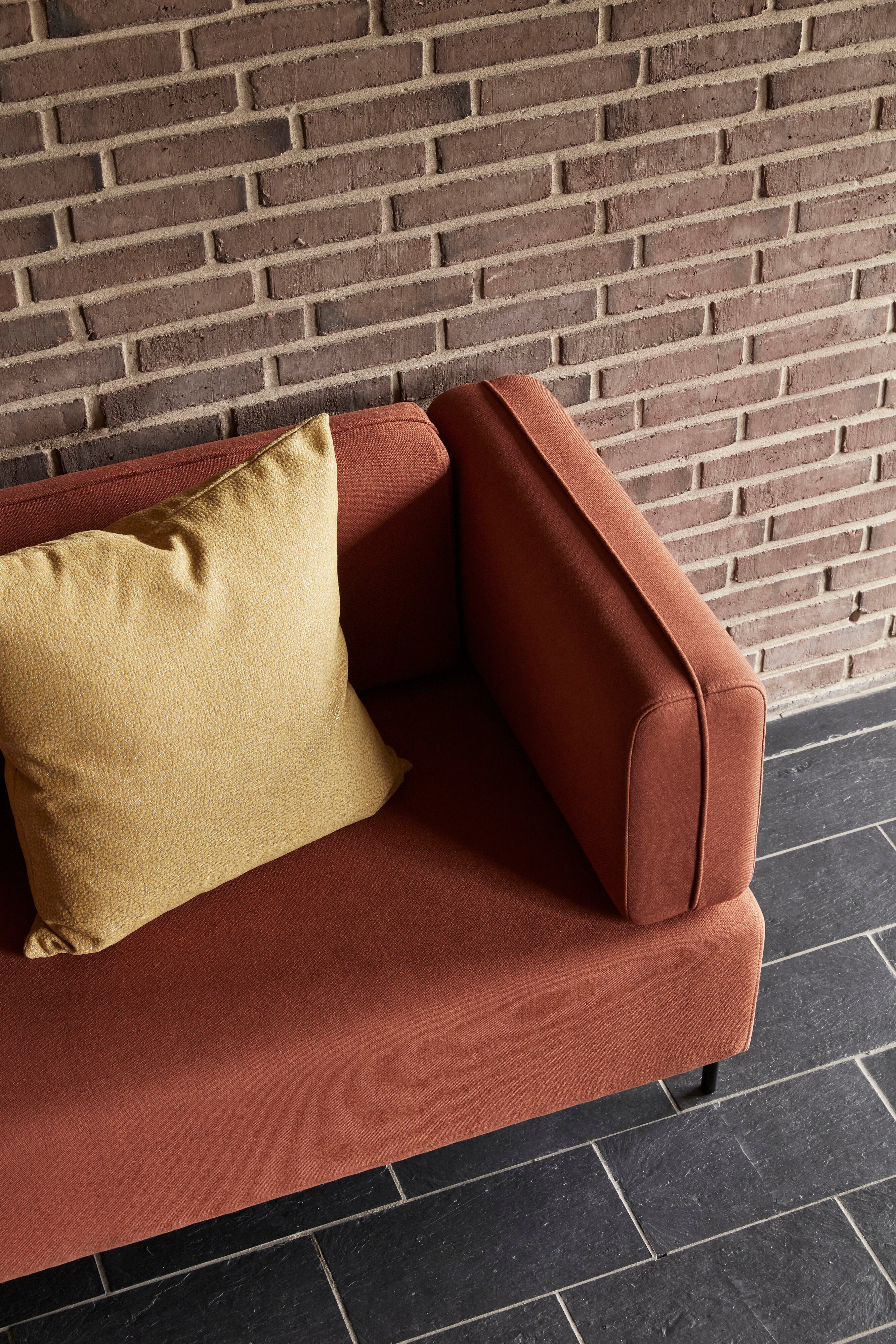 Maroon Block R Hubsch Block Maroon Sofa – Luminesy