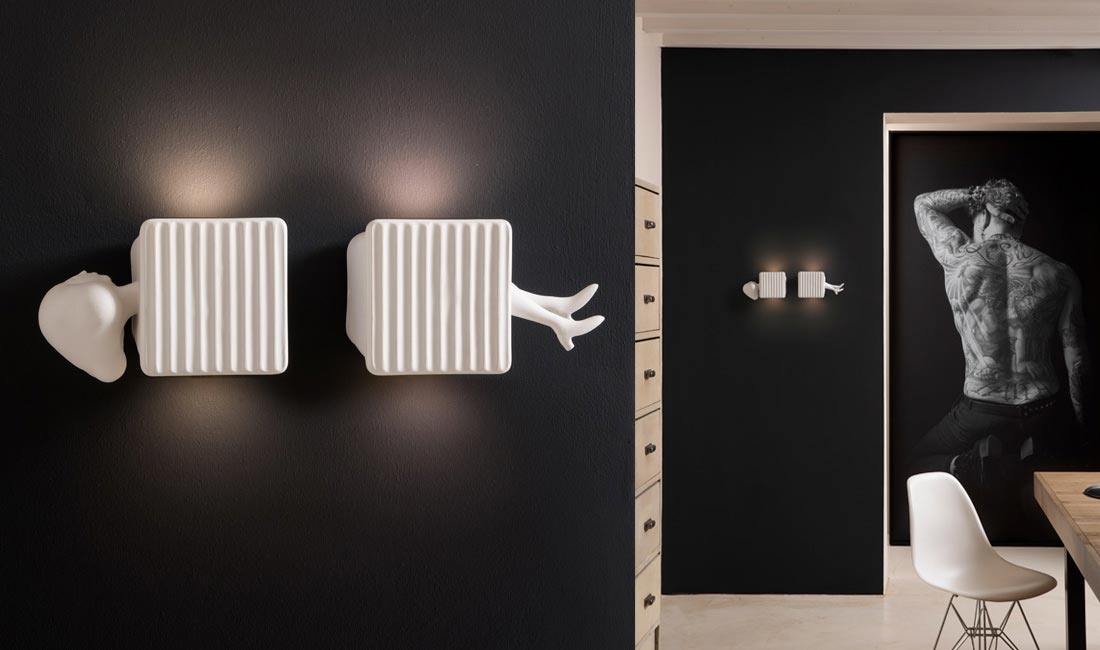 BINARELL HEAD - Wall Light - Luminesy